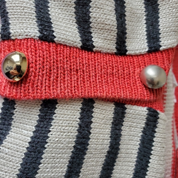 Vintage Neiman Marcus Sayres wellmore striped cardigan size 4 - Picture 8 of 11